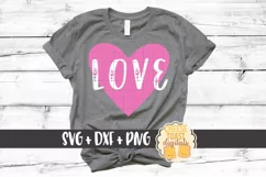 Love - Heart - Valentine SVG PNG DXF Cutting Files Product Image 1