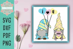 I Love You, Ditto Gnomes Valentine Layered SVG Cut File Product Image 2