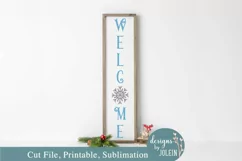 Snowflake Welcome Porch SVG, Sublimation, Printable, Cricut Product Image 3