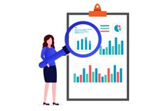 Someone is analyzing a data Product Image 1