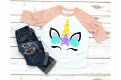 Mermaid Unicorn SVG, Unicorn face svg Product Image 1
