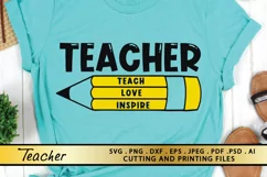 Teacher SVG PNG EPS DXF Files Back To School SVG Cut Files Product Image 4
