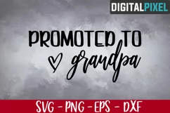 Promoted To Grandpa Est 2020 Svg, New Grandpa Svg Product Image 1