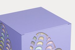 Patterned Easter Eggs Cuttable Cube Gift Box SVG EPS AI Product Image 3