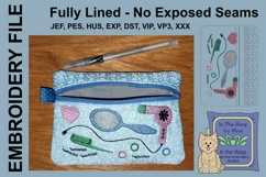 ITH Hair Stylist Zipper Bag - Lined, 5X7 HOOP Product Image 2