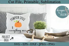 Pumpkin Spice & Everything Nice SVG, png, eps, jpeg, DXF Product Image 3