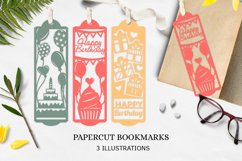 Birthday bookmarks template design / Happy Birthday design Product Image 1