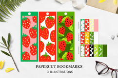 Bookmark laser cut / strawberry bookmark SVG Product Image 1