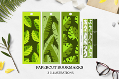 Monstera bookmark / Bookmark paper cutting Product Image 1