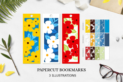 Bookmark daisy SVG/ Bookmark layered paper cut Product Image 1