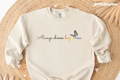 Always Choose Happiness Svg, Gay Pride Shirt Design, LGBTQ Product Image 6