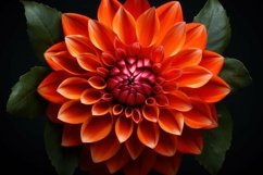 Orange Dahlia Background Wallpaper Product Image 1