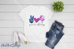 Peace Love Flamingo png | Sublimation design | Summer Product Image 2