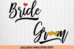 Bride And Groom - Wedding SVG EPS DXF PNG Cutting Files Product Image 1