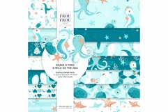 Sea Ocean Animals Whale Sea Horse Star Fish Paper Pack Product Image 1
