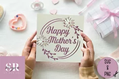 3D Floral Mother’s Day card | Paper cutting | Mother’s Day Product Image 3