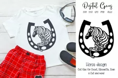 Horse shoe design SVG / DXF / EPS / PNG files Product Image 1