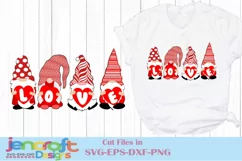 Valentine Gnome SVG | Nordic Love Valentine's Day SVG Product Image 1