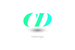 initial letter cd , vector design Product Image 1