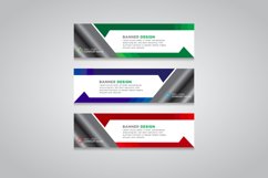 Vector abstract design web banner template Product Image 1
