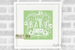 A new baby to love paper cut SVG / DXF / EPS files Product Image 2