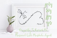 Dragonfly To Remind Me Memorial Quote SVG Product Image 3