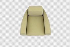 Isometric Arm Chair 3D isolated render Product Image 1