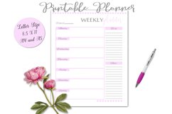 Printable Weekly Planner Page Product Image 1