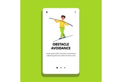 Obstacle Avoidance And Trouble Businessman Vector Product Image 1