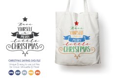 Merry Little Christmas SVG Files - Christmas Sign Product Image 1