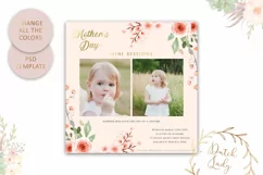 PSD Mother's Day Photo Session Card Template - Design #37 Product Image 3