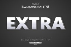 Extra White Bold 3d Illustrator Text Style Effect Product Image 1