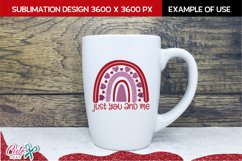 Just you and me - Valentine&#039;s Day sublimation design Product Image 3