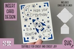 Birthday card insert design| Paper cutting |Cricut Card svg Product Image 1