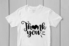Thank You - SVG EPS DXF PNG Cutting Files Product Image 2