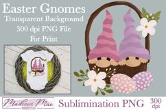 Gnomes Easter Basket Sublimation PNG Product Image 1