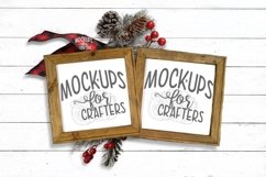 MOCK-UP REVERSE CANVAS 10x10, Shiplap, Christmas Product Image 1