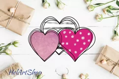 Hearts Sublimation png, Valentines Day png Product Image 1