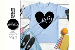 6th Birthday SVG, Birthday Shirt SVG, Friends Gift SVG Product Image 1
