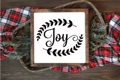 Christmas SVG Cut File - Joy SVG File - Christmas Ornament Product Image 4