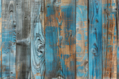 Blue Wooden Planks Background Wallpaper Product Image 1