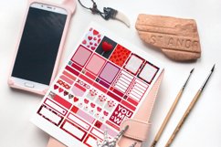 VALENTINES PLANNER STICKERS Canva Template, Customizable Can Product Image 4