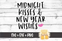 Midnight Kisses and New Year Wishes - New Year's SVG Files Product Image 2