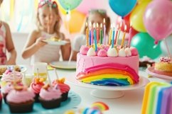 Little Kids Celebrating Birthday Wallpaper Background Product Image 1