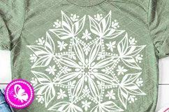 Floral Mandala svg Leaves flowers png clip art Decorations Product Image 2