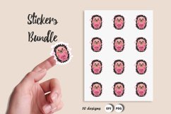 Valentine Packaging Stickers Bundle. EPS. PNG Product Image 2