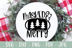 Masked and Merry - 2020 Christmas SVG Product Image 1