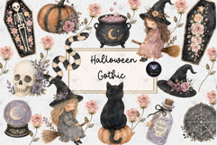 Halloween Witch Gothic Clipart Product Image 1