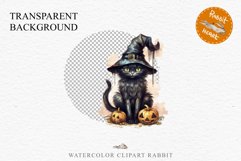Halloween Wizard Kitten Witch Black Cats Clipart PNG Spooky Fairy Tale Art Image Watercolor witch magic Print illustration sublimation creepy printable digital watercolor cute halloween kitten kitty pumpkin clipart, spooky sublimation nursery, Creepy Wit 