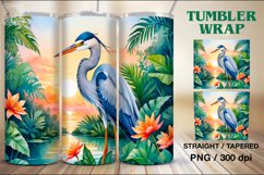 Tropical Tumbler Sublimation, 20 oz Tumbler Wrap Product Image 1